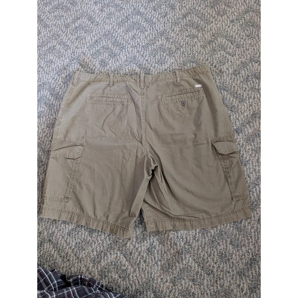 IZOD Mens Ripstop Cargo Shorts Olive Green Size 42 4538572 Casual Outdoor